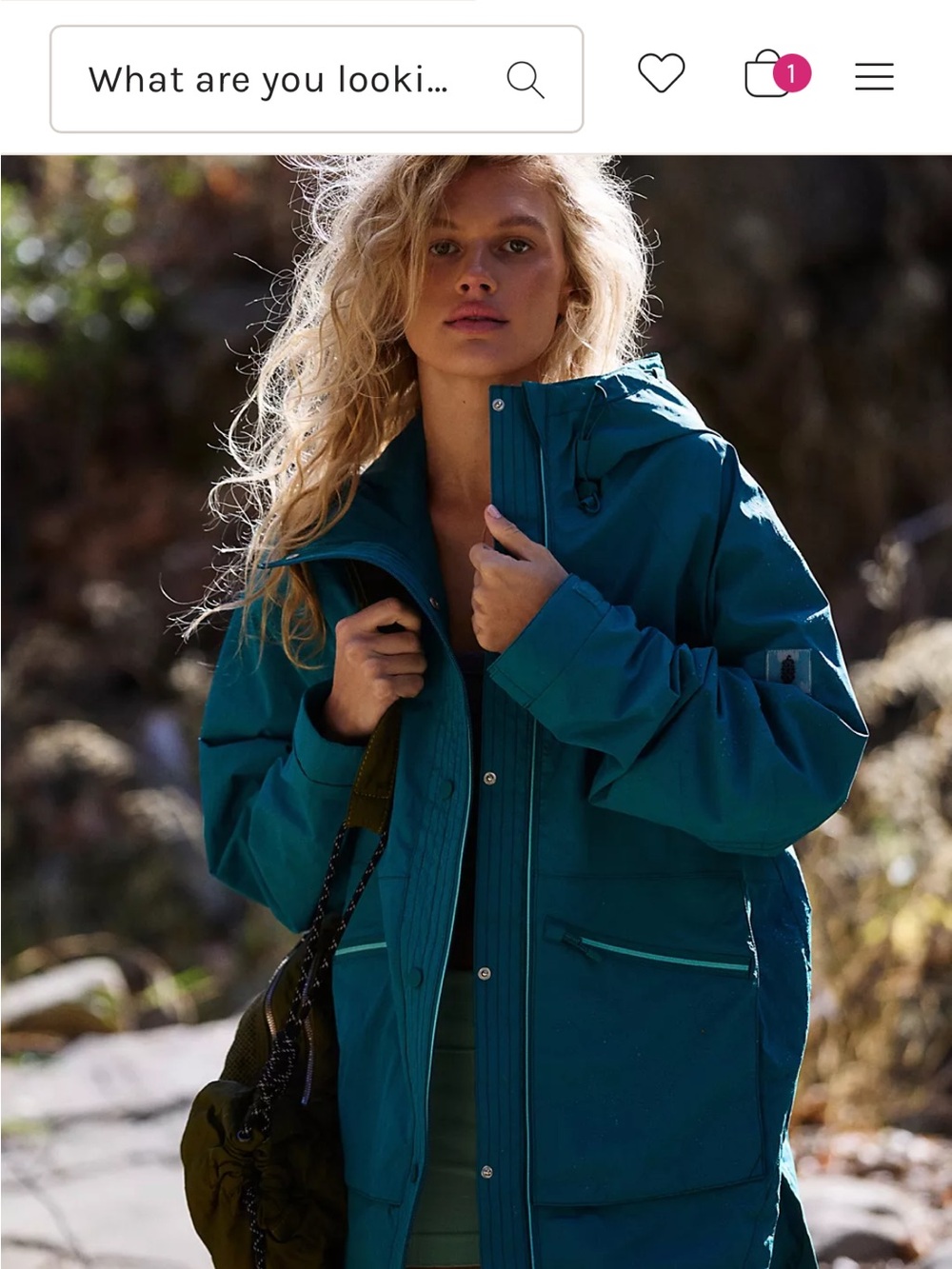 Free people singin’ in the rain packable waterproof jacket (FP Movement)